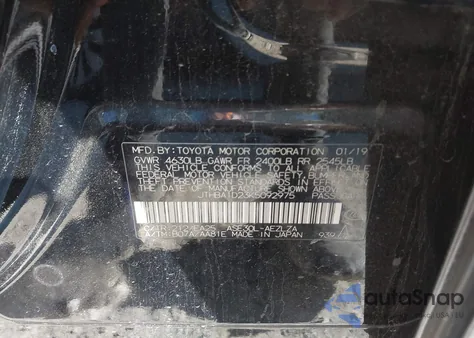 2019 Lexus Is 300 z USA, uszkodzony, nr VIN JTHBA1D23K5092975